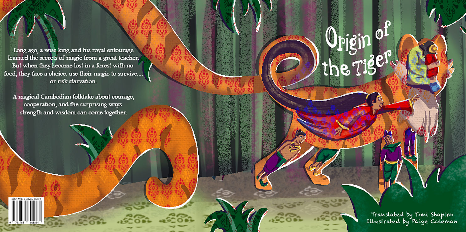 Book origin of tiger cover spread