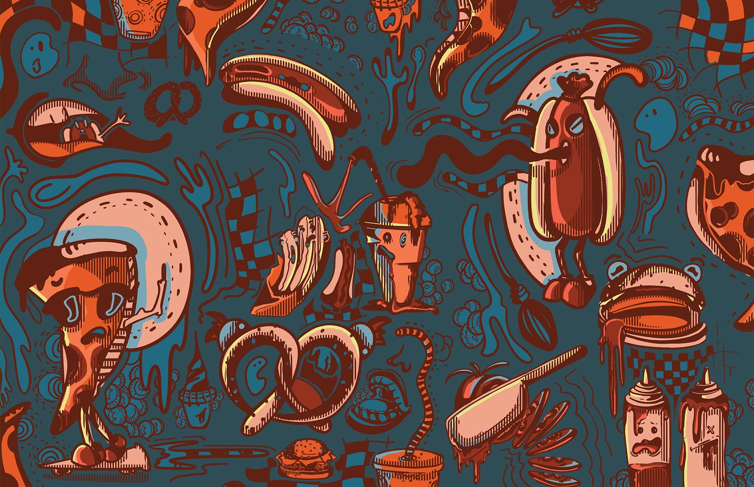 Design food mural