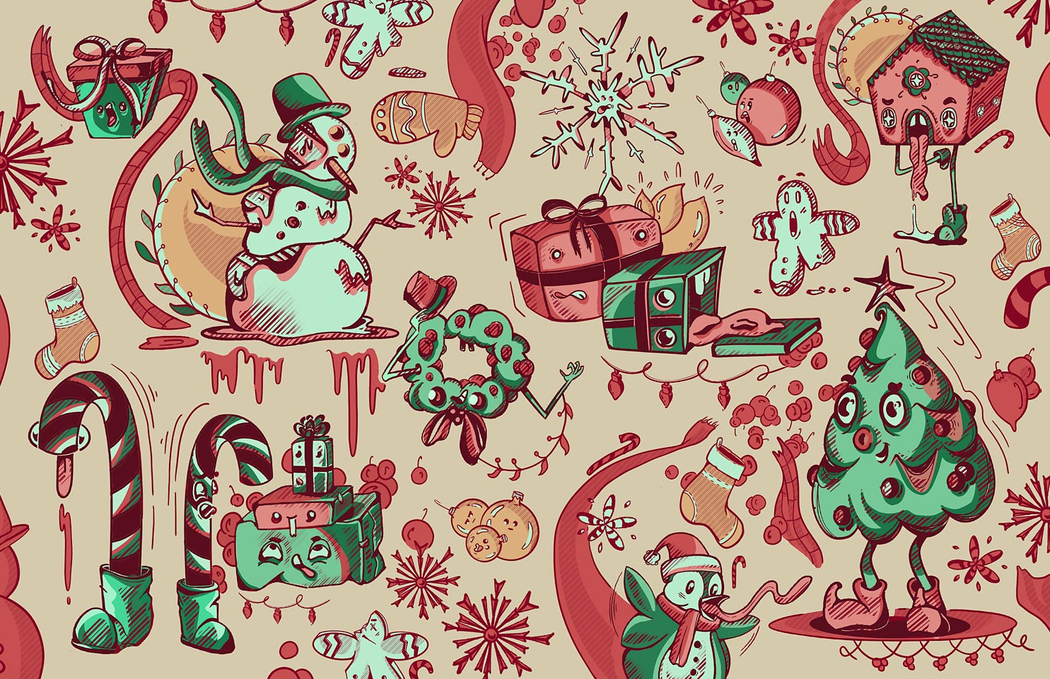 Design xmas mural